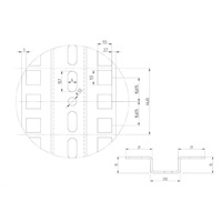 TRITON Středová vertikální lišta 37U