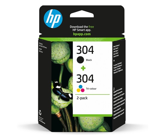 HP 304 Ink Cartridge Combo 2-Pack (120 / 100 pages)