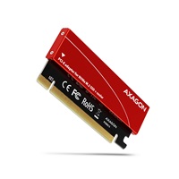 AXAGON PCEM2-S, adapter wewnętrzny PCIe x16 - M.2 NVMe M-key slot, aluminiowa pokrywa do chłodzenia pasywnego