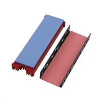 AXAGON CLR-M2, aluminiowy pasywny radiator na jedno i dwustronny dysk M.2 SSD, wysokość 12 mm