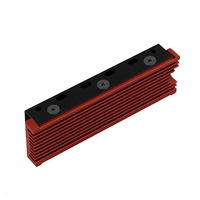 AXAGON CLR-M2, aluminiowy pasywny radiator na jedno i dwustronny dysk M.2 SSD, wysokość 12 mm