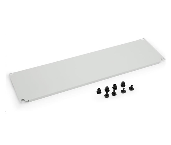 TRITON 19" záslepka, 3U, plastový zámek s logem Tritón, černá