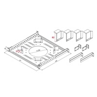 TRITON Držák rezervy kabelů, černý