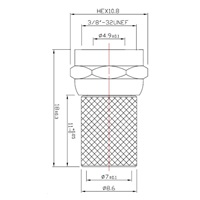 Konektor F pro koaxiální kabel o průměru 7mm, balení 100ks