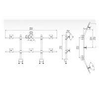 Držák na 6 monitorů - EDBAK SV17