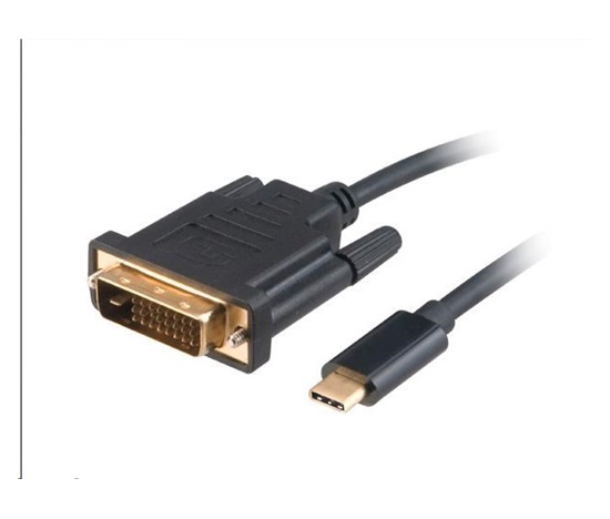 AKASA adaptér USB Type-C na DVI, kabel, 1.8m