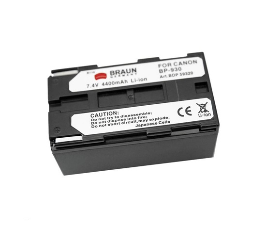 Braun akumulátor CANON BP-930, BP-945, 4400mAh