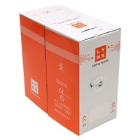 FTP kabel LYNX, Cat5E, drát, LS0H, DCa, šedý, 305m