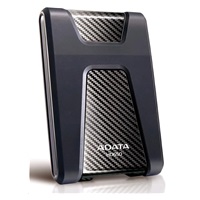 ADATA Externí HDD 1TB 2,5" USB 3.1 DashDrive Durable HD650, černý (gumový, nárazu odolný)