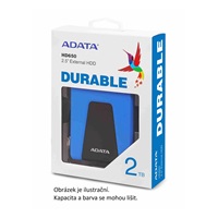 ADATA Externí HDD 1TB USB 3.1 DashDrive Durable HD650, černý (gumový, nárazu odolný)
