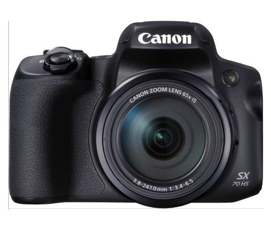 Canon PowerShot SX70 HS, 20.3Mpix, 65x zoom, WiFi, 4K video - černý
