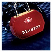 Master Lock Visací zámek  TSA - červený (2 ks / blistr)