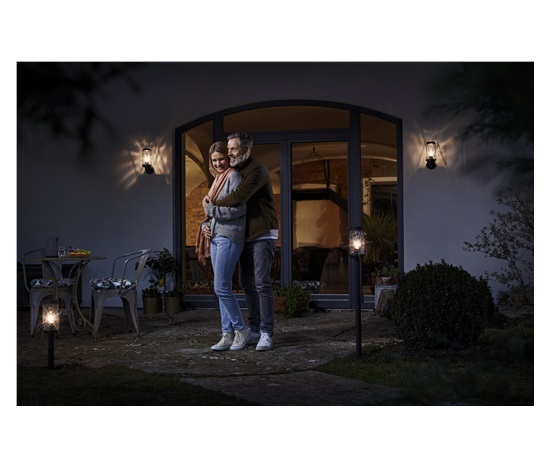 OSRAM svítidlo ENDURA CLASSIC CAGE UP SENSOR E27 BK