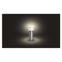 PHILIPS Tuar Venkovní stojan, Hue White, 230V, 1x9.5W E27, Nerezová (1740547P0)