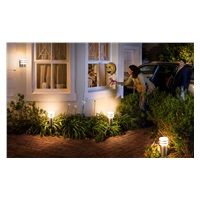 PHILIPS Tuar Venkovní stojan, Hue White, 230V, 1x9.5W E27, Nerezová (1740547P0)