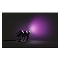 PHILIPS Lily Venkovní bodové světlo, Hue White and color ambiance, 230V, 3x8W integr.LED, Chrom matný (1741430P7)