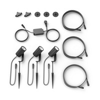 PHILIPS Lily Venkovní bodové světlo, Hue White and color ambiance, 230V, 3x8W integr.LED, Chrom matný (1741430P7)