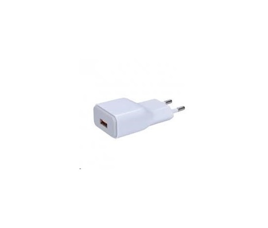 Solight USB nabíjecí adaptér, fast charge: 1x USB Qualcomm, 5V2A/9V1.5A/12V1A, AC 230V, bílošedý