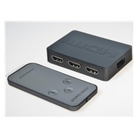 PREMIUMCORD HDMI switch 3:1 plastový s dálkovým ovladačem