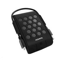 ADATA Externí HDD 2TB 2,5" USB 3.2, DashDrive™ Durable HD720, G-sensor, černý, (gumový, vodě/nárazu odolný)