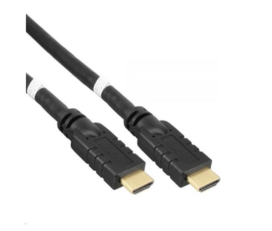 PREMIUMCORD Kabel HDMI High Speed with Ether.4K@60Hz, se zesilovačem,15m, 3x stínění, M/M, zlacené konektory