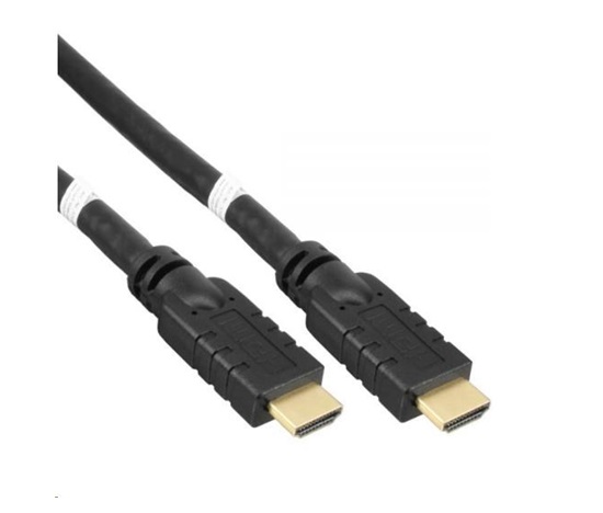 PREMIUMCORD Kabel HDMI High Speed with Ether.4K@60Hz, se zesilovačem,30m, 3x stínění, M/M, zlacené konektory