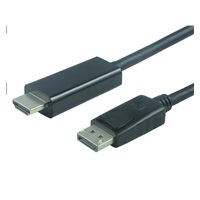 PREMIUMCORD Kabel DisplayPort 1.2 na HDMI 2.0, pro rozlišení 4Kx2K@60Hz, 2m
