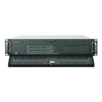 CHIEFTEC skříň Rackmount 2U UNC-210, mATX, half height PCI slots,  Black, bez zdroje