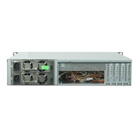 CHIEFTEC skříň Rackmount 2U UNC-210, mATX, half height PCI slots,  Black, bez zdroje