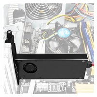 AXAGON PCEM2-DC, adapter wewnętrzny PCIe x4 - M.2 NVMe M-key + SATA B-key slot, chłodnica, LP
