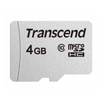 TRANSCEND MicroSDHC karta 4GB 300S, Class 10, bez adaptéru