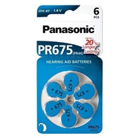 PANASONIC Zinkovzduchová baterie PR-675(44)/6LB AA 1,2V (Blistr 4ks)