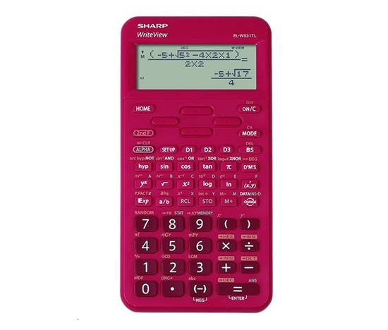 SHARP kalkulačka - ELW531TLBRD - Blister - červená