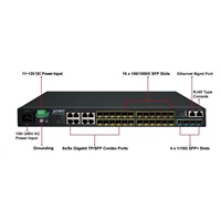 Planet switch SGS-6341-16S8C4XR, Switch, L3, 8x 1000Base-T, 24x 1Gb SFP, 4x 10Gb SFP+, Web/SNMP, ACL, QoS, IGMP,IP stack