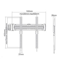 Pevný držák Tv Fiber Mounts MC643