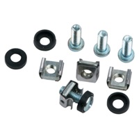 Montážní sada M6 do rozvaděčů (4x šroubek + 4x matka + 4x podložka), délka šroubu 20mm