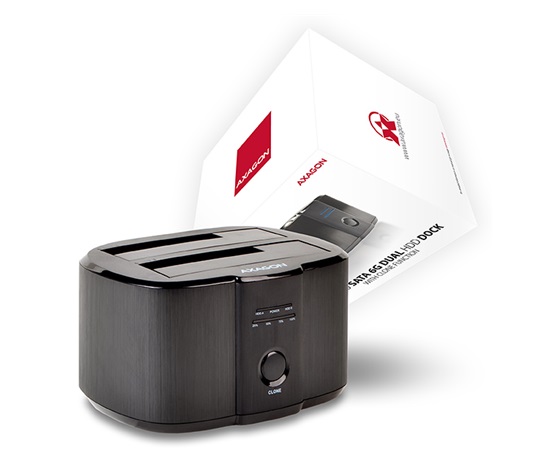 Bazar - AXAGON ADSA-ST USB3.0 - 2x SATA 6G CLONE DUAL HDD dock station