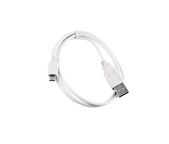 C-TECH kabel USB 2.0 AM/Micro, 2m, bílý