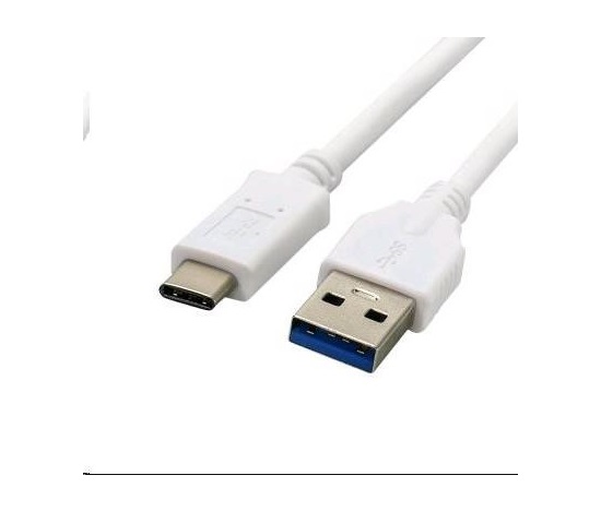 C-TECH kabel USB 3.0 AM na USB-C kabel (AM/CM), 1m, bílý