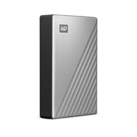 WD My Passport Ultra 4TB, Externí HDD, USB-C 3.0, stříbrná