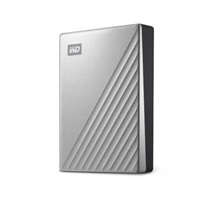 WD My Passport Ultra 4TB, Externí HDD, USB-C 3.0, stříbrná