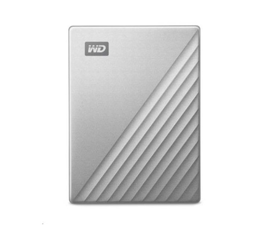 WD My Passport Ultra 4TB, Externí HDD, USB-C 3.0, pro MAC, stříbrná