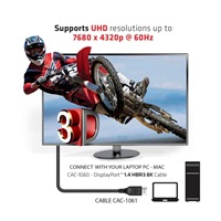 Club3D Kabel certifikovaný DisplayPort 1.4, HBR3, 8K60Hz (M/M), 5m, 28 AWG