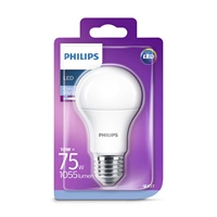 PHILIPS LED žárovka klasická A60 230V 10W E27 noDIM Matná 1055lm 6500K Plast A+ 15000h (Blistr 1ks)