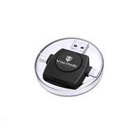 Viking OTG čtečka paměťových karet SD a Micro SD 4v1 s koncovkou APPLE Lightning / Micro USB / USB 3.0 / USB-C, černá
