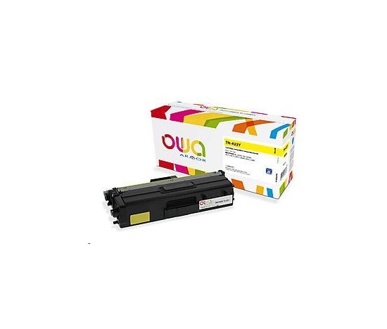 Toner OWA Armor do BROTHER HL-L 8260, 4.000 str., kom. s TN423Y żółta/yellow