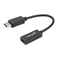 MANHATTAN Adaptér, DisplayPort, DP-Male/HDMI-Female, černý