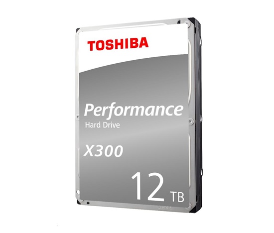 TOSHIBA HDD X300 12TB, SATA III, 7200 rpm, 256MB cache, 3,5", RETAIL