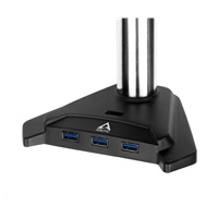 ARCTIC stolní držák Z2 Pro (Gen3) pro 2x LCD do 34", nosnost 2x15kg, 4x USB HUB, černý (black)