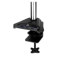 ARCTIC stolní držák Z2 Pro (Gen3) pro 2x LCD do 34", nosnost 2x15kg, 4x USB HUB, černý (black)